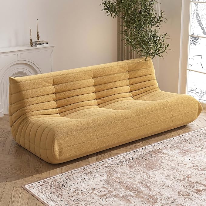 Big Bean Bag Chairs for Adults, 3 Seater Large Bean Bag Chair Sofa, Fireside - Image 3