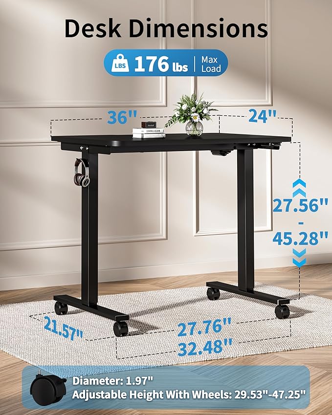 Okin Small Electric Standing Desk - Image 2
