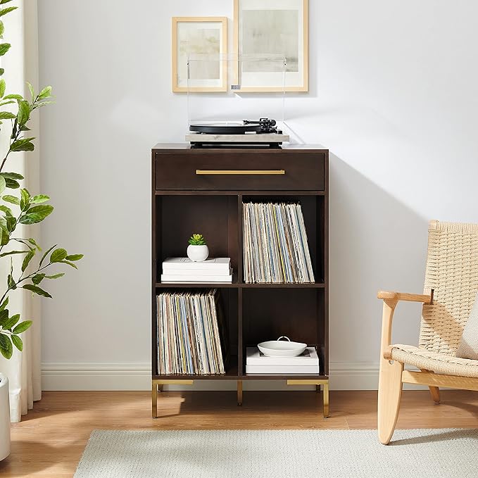 Crosley Furniture Juno Cube Bookcase and Record Player Stand - Image 8
