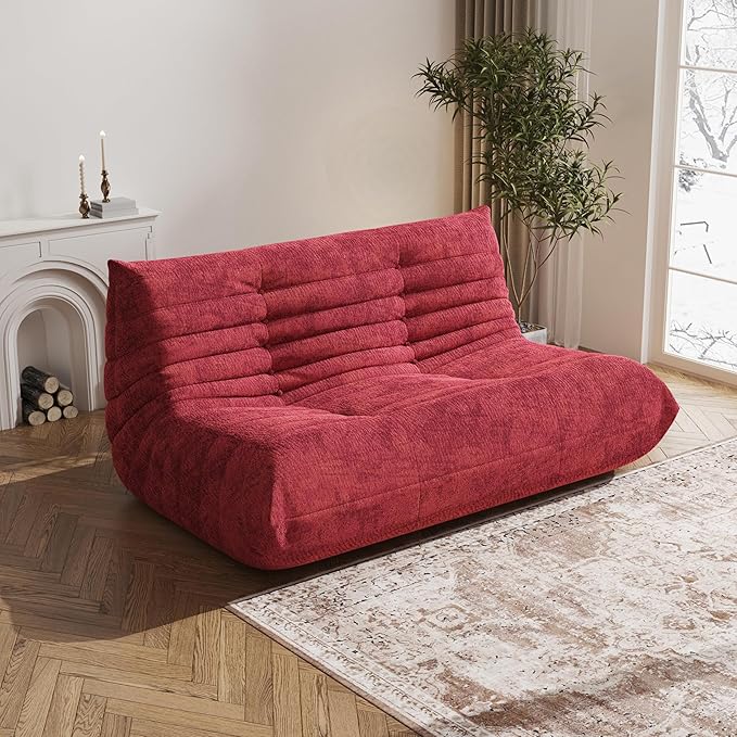 Bean Bag Chair, Loveseat Fireside Chair Bean Bag Sofa Large Bean Bag Chair - Image 3