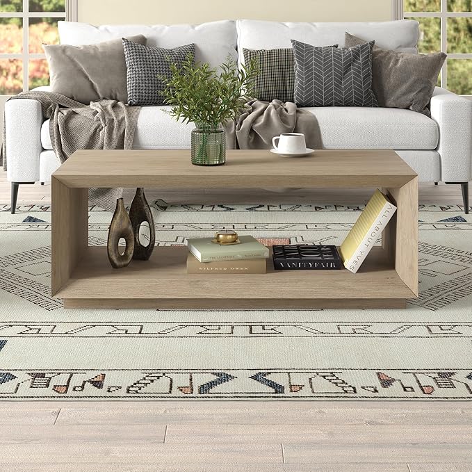Henn&Hart 48" Rectangular Coffee Table - Image 7