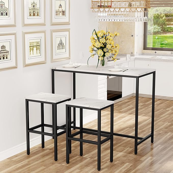 Aklaus Bar Table Set, Counter Height Bar Table - Image 8