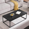 CENSI 47-Inch Black Marble Accent Coffee Table/Center Table by CENSIFURNITURE