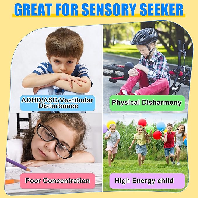 Spinning Chair for Autistic Kids, Sensory Swivel Spin Chair for Children - Image 5