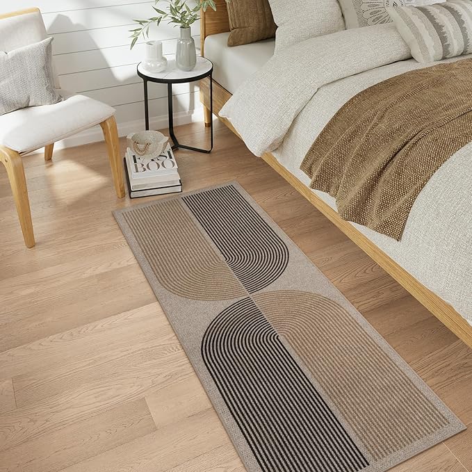 Lahome Modern Rainbow Easy Jute Rug, 2x6 Kitchen Runner Washable Rug Runners - Image 8