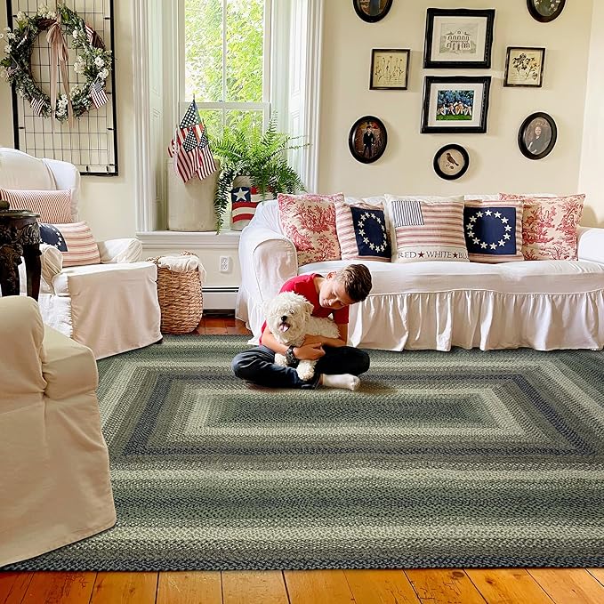 Homespice Pinecone Braided Area Rug 5x8' - Image 10