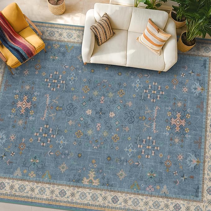 Boho 8x10 Large Area Rugs for Living Room by HazoHaus