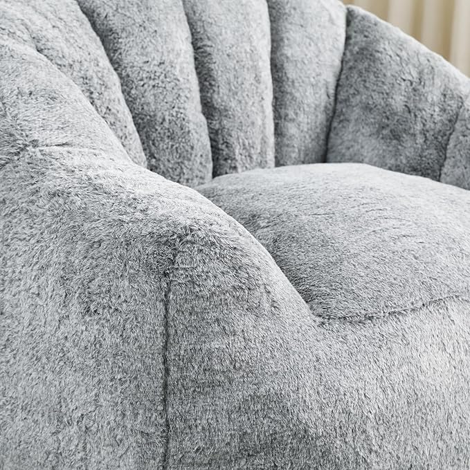 Furniliving Bean Bag Chair, Giant Bean Bag Chair Stuffed Floor Sofa - Image 7
