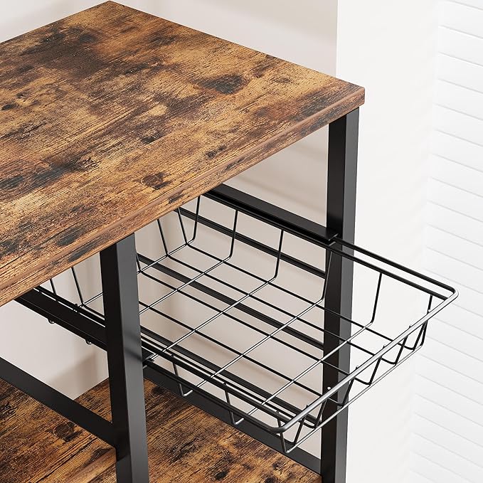 IRONCK Industrial Kitchen Baker’s Rack, Kitchen Island Utility Storage Shelf - Image 5