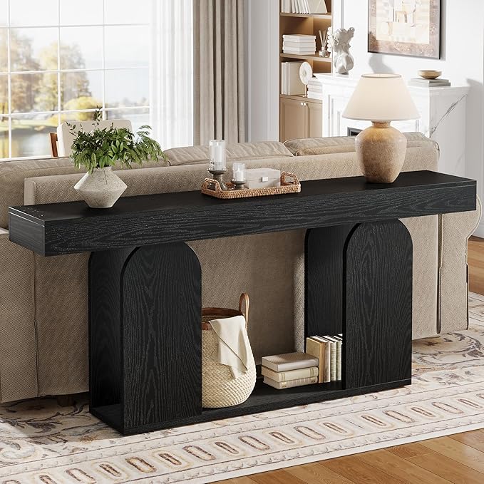 Tribesigns 70.9-Inch Extra Long Sofa Table, Farmhouse Console Tables - Image 8