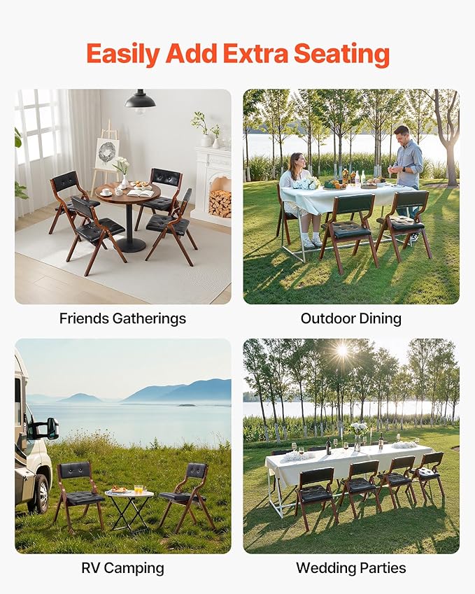 VEVOR Wooden Folding Chairs - Image 6