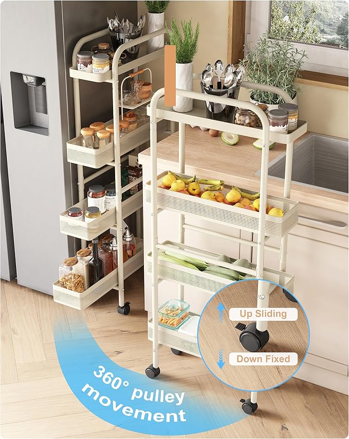 UMDONX Slim Storage Cart 4 Tier - Image 2