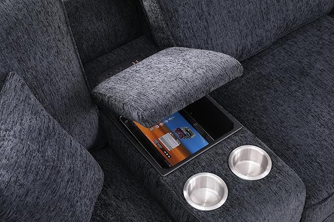 127" L-Shaped Sectional Couch - Image 6