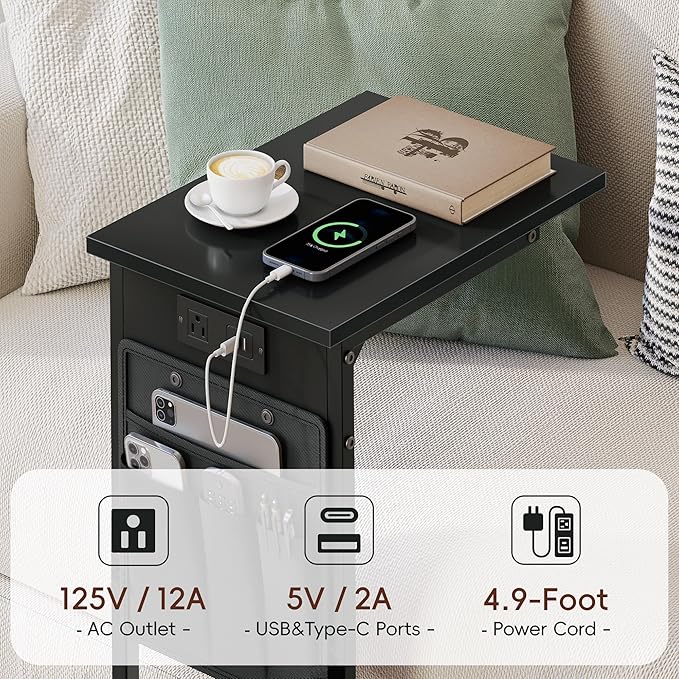 Vagusicc C Shaped End Table - Image 9