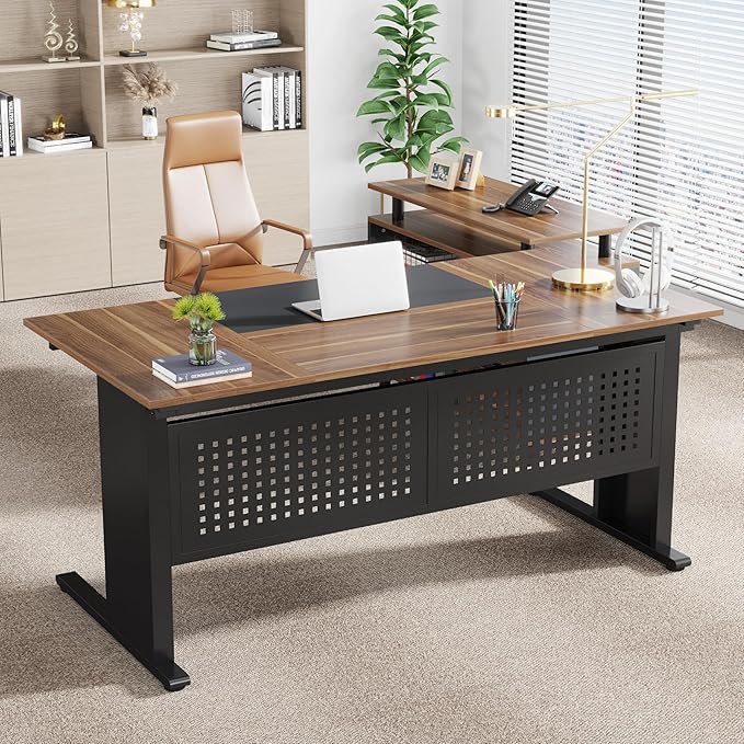 Tribesigns 63 Inch Executive Desk - Image 6