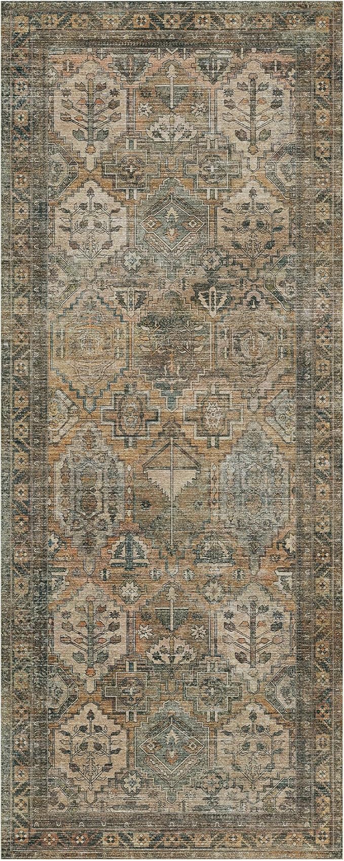 GENIMO 2x12 Runner Rugs for Hallway, Machine Washable Non Slip Vintage Rugs - Image 8