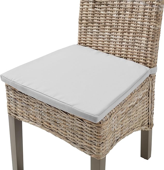 Crosley Furniture Edelyn Natural Rattan Dining Chairs Set of 2, Farmhouse - Image 7