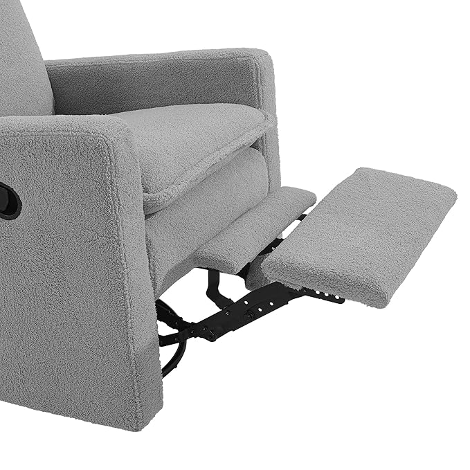 Oxford Baby Uptown Upholstered Swivel Glider and Recliner Nursery Chair - Image 6