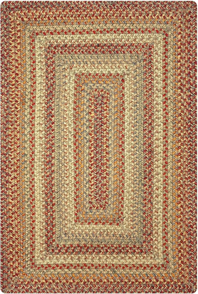 Harvest Multicolor Small Braided Rugs, 2x3' Rectangle - Image 9