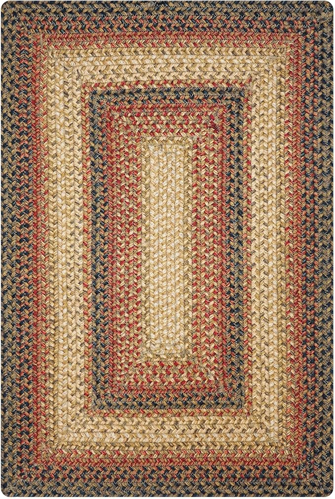 Homespice Russet Multi Color Jute Braided Area Rugs, 8x10' Rectangle - Image 9