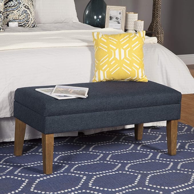 Homepop Home Decor | Upholstered Decorative Storage Ottoman Bench | Ottoman - Image 8