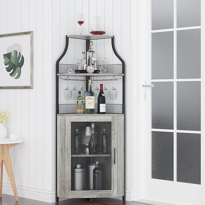 GAOMON Corner Wine Cabinet - Image 3