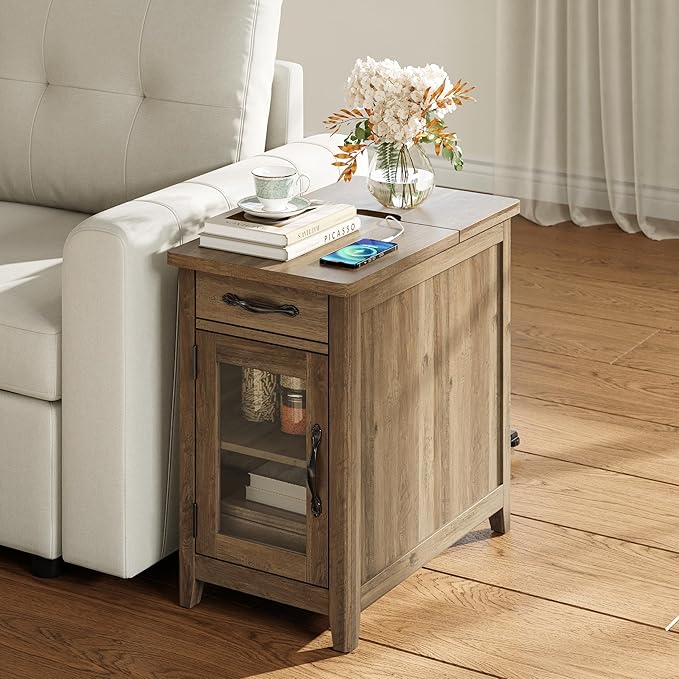 LINSY HOME Farmhouse End Table - Image 2