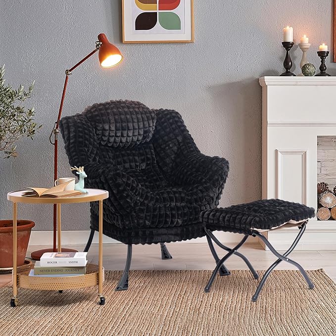 HollyHOME Fabric Lazy Chair - Image 8