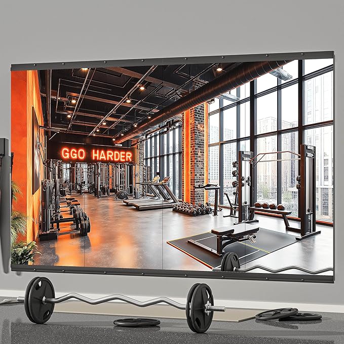 Hasipu 4 Pcs 48''x24'' Home Gym Mirror Large Full Length Wall Mounted Full Body by Whatssuitableisthebest