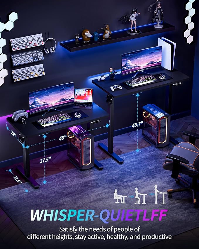 Standing Desk Electric Adjustable Computer Desk-Stand up Desk Office Gaming - Image 5