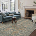 GENIMO 5x7 Area Rugs for Living Room, Machine Washable Non Slip Vintage Rugs by GENIMO