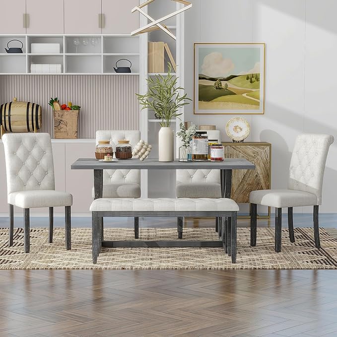 Ball & Cast 6-Piece Dining Table Set - Image 7