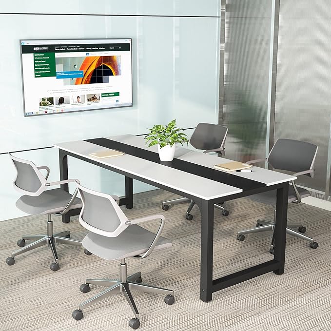 Tribesigns Modern Computer Desk, 70.8 x 31.5 inch Large Office Desk Computer - Image 4