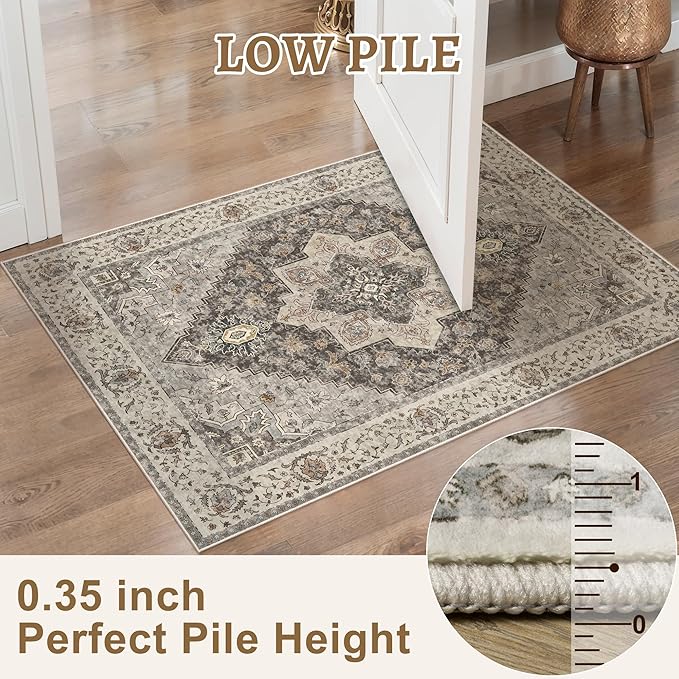 Tangsoo 5x7 Area Rug Washable Rug - Image 3