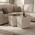 Furniture of America Lennox Modern Chenille 17-inch Square Storage Ottoman by FurnitureofAmerica