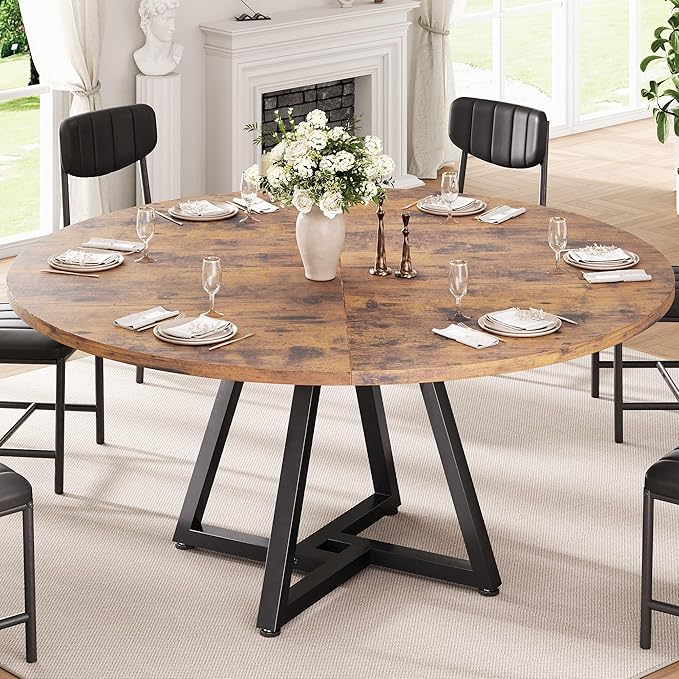 51“ Round Kitchen Dining Room Table by JOCOEVOL