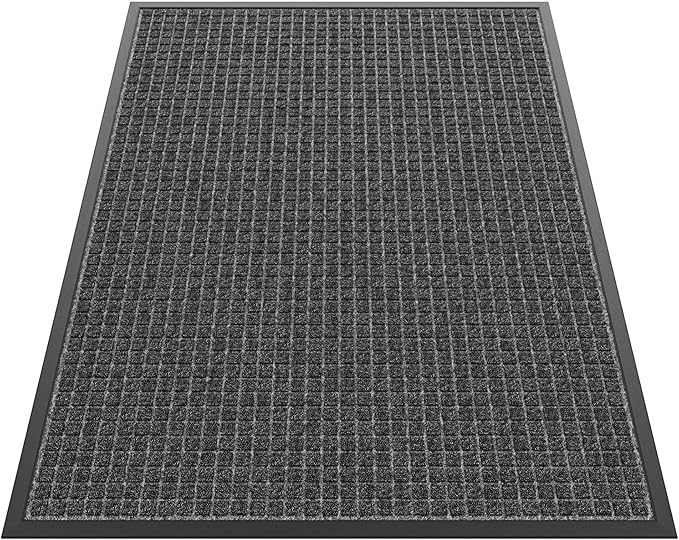 Sturdy Front Door Mat Outside Entrance, Stain and Fade Resistant, Natural by HOMEK