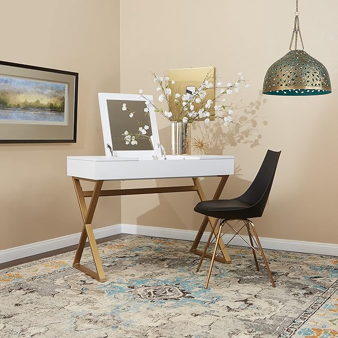 OSP Home Furnishings Oakley Mid-Century Modern Bucket Dining Chair - Image 2