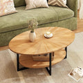 Solid Wood Oval Coffee Table by JESONVID