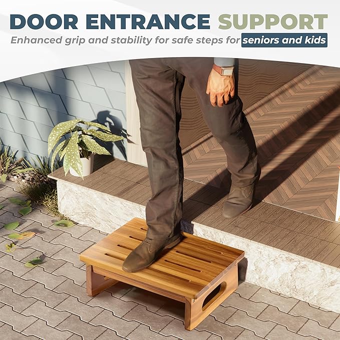 Wooden Step Stool, 5.3" One Step Stool - Image 5