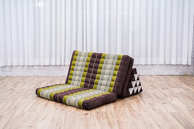 Leewadee 3-Fold Mat XXL with Triangle Cushion – Firm TV Pillow, Foldable - Image 6