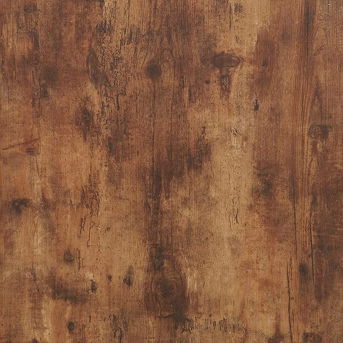 Household Essentials Wrap Square Side End Table Rustic Hickory Wood Grain and - Image 6