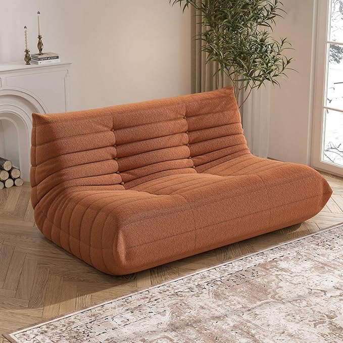 Bean Bag Chair, Loveseat Fireside Chair Bean Bag Sofa Large Bean Bag Chair - Image 3