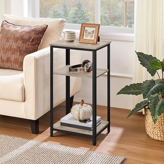 Yaheetech 30 in Tall End Table, 3-Tier - Image 2