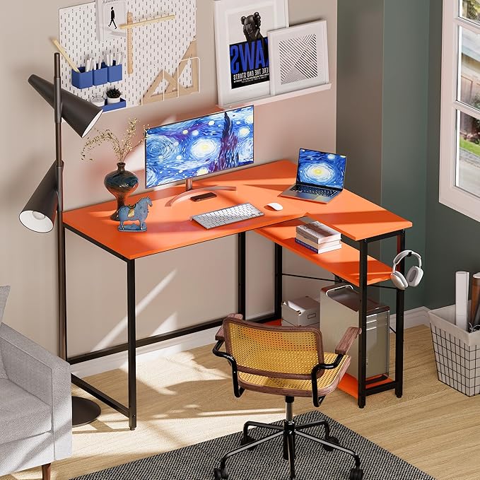Pamray 43 Inch L Shaped Computer Desk - Image 2