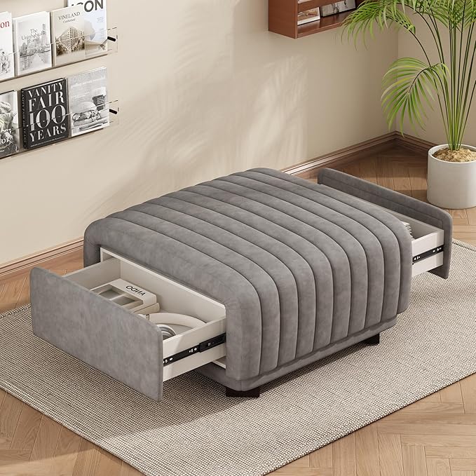 Christopher Knight Home Reyno Upholstered Ottoman - Image 6