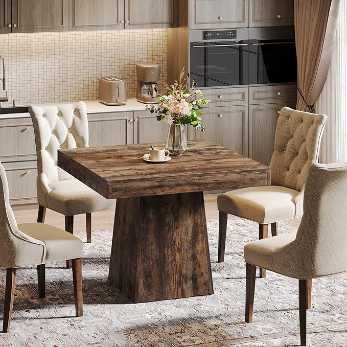 Tribesigns Square Dining Table for 4, 31.5-Inch Small Kitchen Table - Image 5