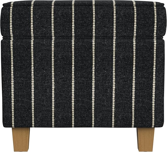 HomePop Home Decor |K7342-F2372 | Classic Square Storage Ottoman by HomePop