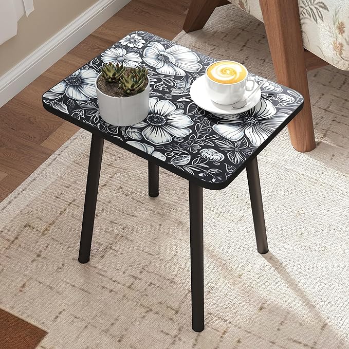 Mandala Small Rectangle End Table, Side Table - Image 2