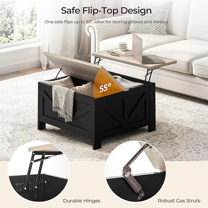 Yaheetech Lift Top Coffee Table - Image 9